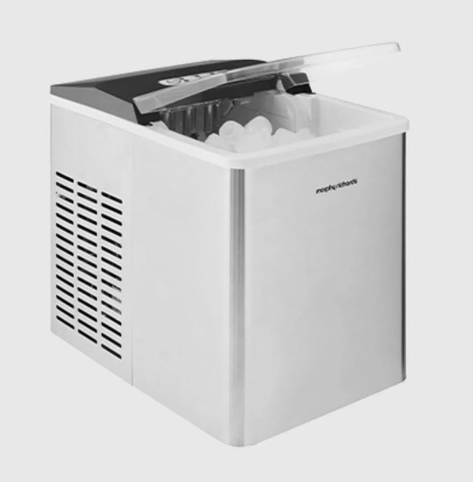 Morphy Richards Compact Ice Maker 12kg Stainless Steel MRICE12SS - LX2001 - Homewares, Outdoor, Phone Accessories, Cases, Speakers, Headphones + More -