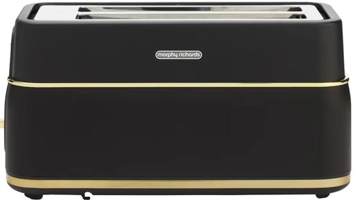 Morphy Richards Signature Soft Gold 4 Slice Long Slot Toaster - Matte Black - LX2001 - Homewares, Outdoor, Phone Accessories, Cases, Speakers, Headphones + More -