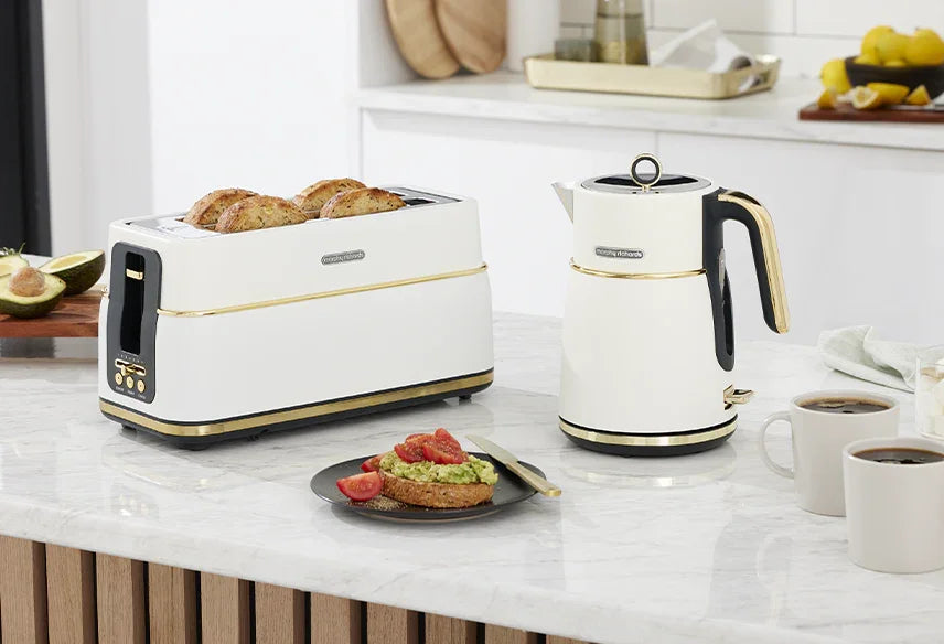 Morphy Richards Signature Soft Gold Jug Kettle - Matte White - LX2001 - Homewares, Outdoor, Phone Accessories, Cases, Speakers, Headphones + More -