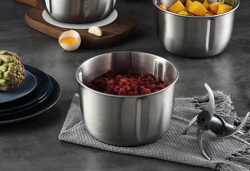 Morphy Richards Stainless Steel Chopper - White - LX2001 - Homewares, Outdoor, Phone Accessories, Cases, Speakers, Headphones + More -