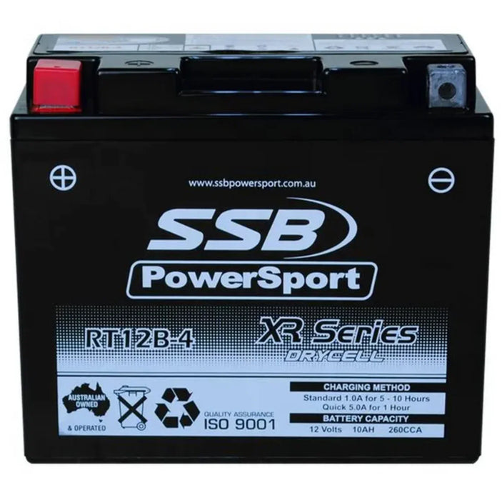 Motorcycle motorbike battery (YT12B-4) AGM 12V 1AH 260CCA BY SSB