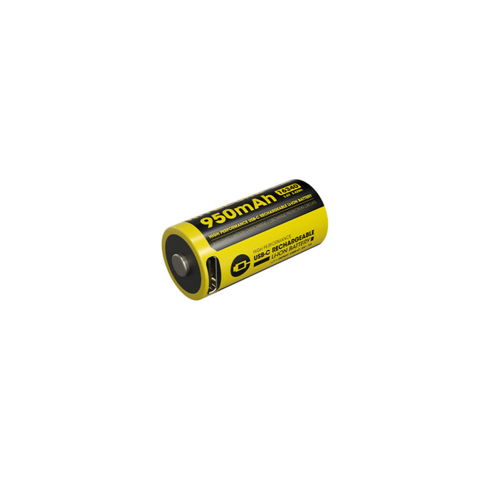 Nitecore Li-Ion Rechargeable Usb-C 16340 Battery 950Mah 3.6V