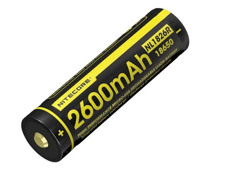 Nitecore LI-ION USB Rechargeable Battery 18650 (2600mAh) - LX2001 - Homewares, Outdoor, Phone Accessories, Cases, Speakers, Headphones + More -