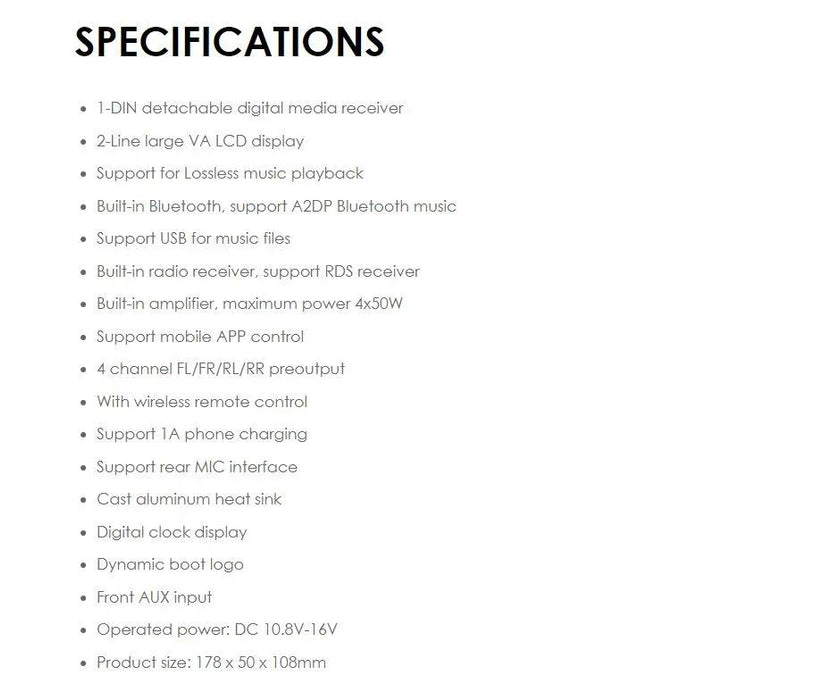 Nakamichi NQ711B Bluetooth USB AUX NZ Tuner Stereo NQ711B - LX2001 - Homewares, Outdoor, Phone Accessories, Cases, Speakers, Headphones + More -