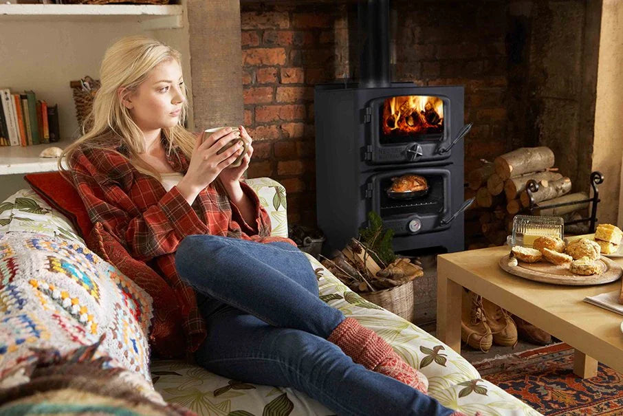 Nectre Small Bakers Oven Fireplace NBO + Flue Kit - LX2001 - Homewares, Outdoor, Phone Accessories, Cases, Speakers, Headphones + More -