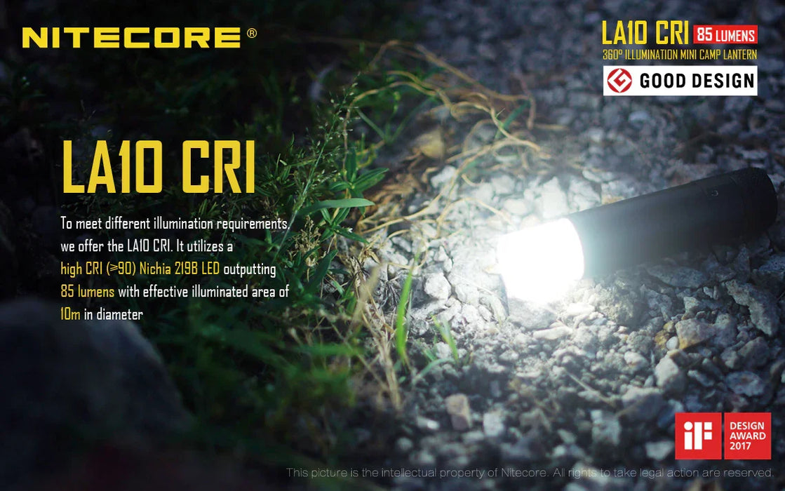 Nitecore LA10 CRI LED FLASHLIGHT - LX2001 - Homewares, Outdoor, Phone Accessories, Cases, Speakers, Headphones + More -