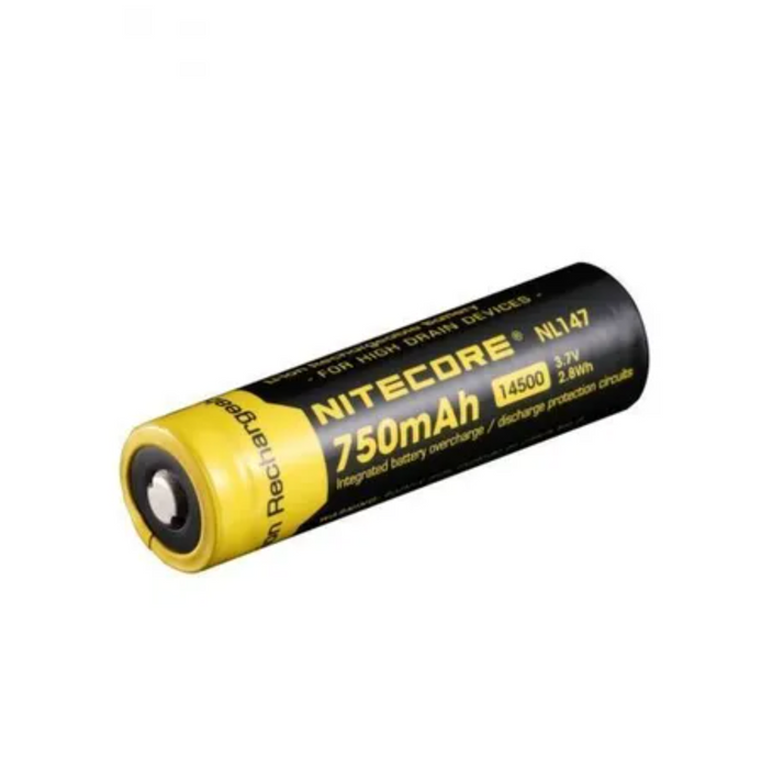 Nitecore Li-Ion Rechargeable 14500 Battery 3.7V 750Mah
