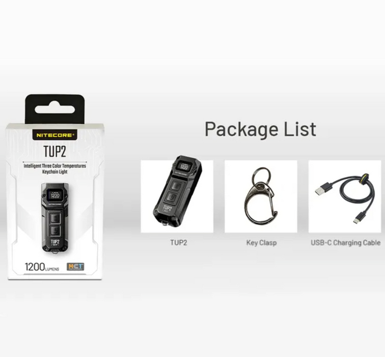 Nitecore Tup 1200 Lumen Rechargeable Edc Flashlight Blue