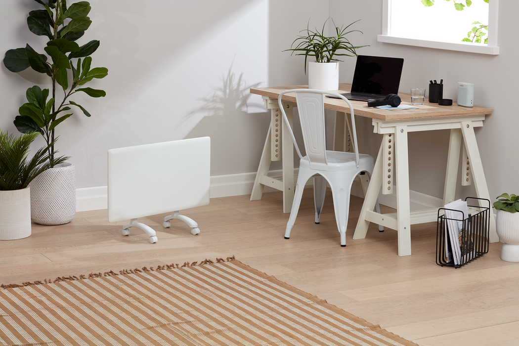 Nobo Wi-Fi Wifi Slimline Panel Heater + Castors 1000W