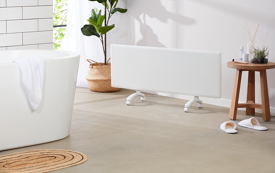 Nobo Wi-Fi WiFi Slimline Panel Heater + Castors 2000W