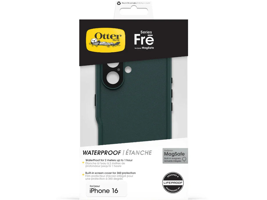 OtterBox Apple iPhone 16 Fre MagSafe Waterproof Case - Green - LX2001 - Homewares, Outdoor, Phone Accessories, Cases, Speakers, Headphones + More -