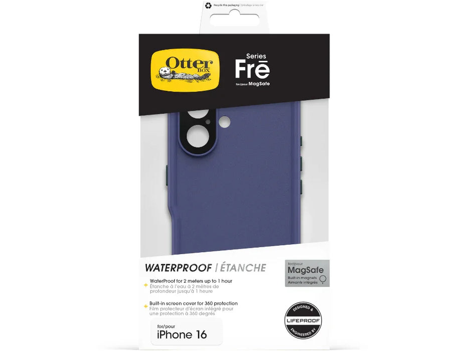 OtterBox Apple iPhone 16 Fre MagSafe Waterproof Case - Purple - LX2001 - Homewares, Outdoor, Phone Accessories, Cases, Speakers, Headphones + More -