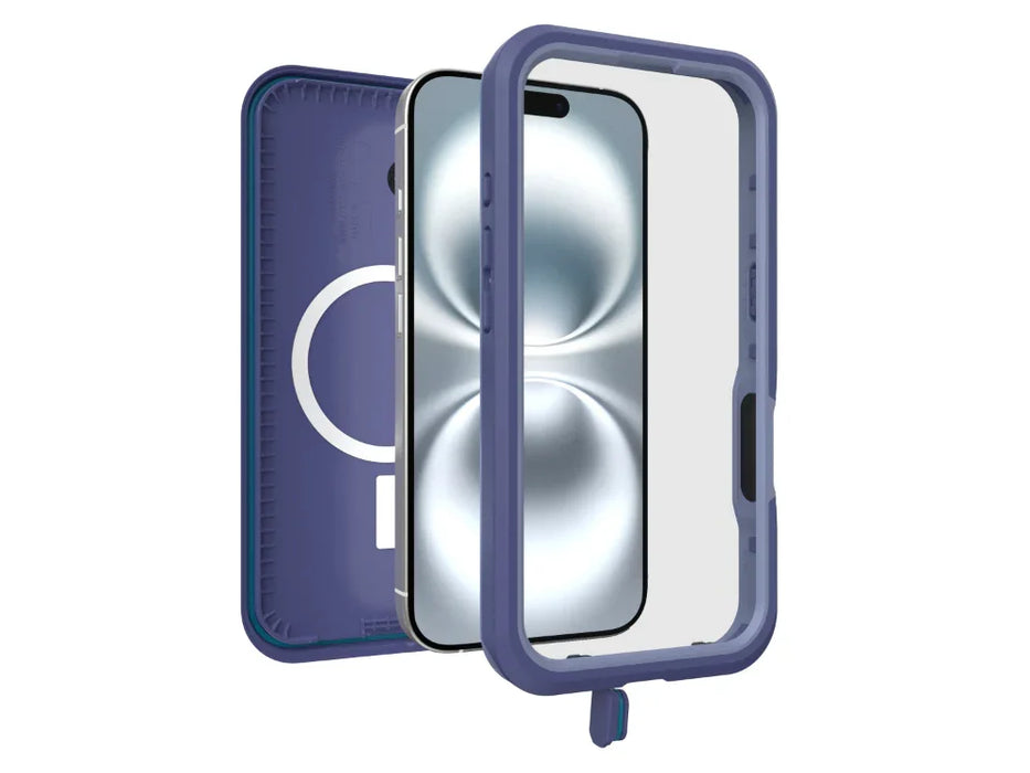 OtterBox Apple iPhone 16 Fre MagSafe Waterproof Case - Purple - LX2001 - Homewares, Outdoor, Phone Accessories, Cases, Speakers, Headphones + More -