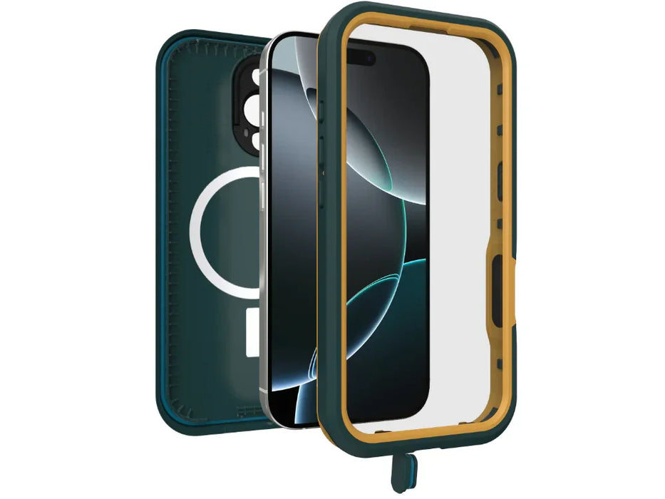 OtterBox Apple iPhone 16 Pro Fre MagSafe Waterproof Case - Green - LX2001 - Homewares, Outdoor, Phone Accessories, Cases, Speakers, Headphones + More -