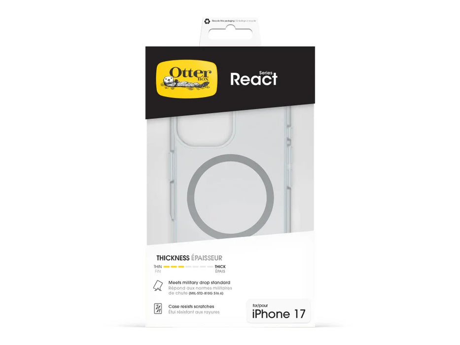 OtterBox Apple iPhone 17 React MagSafe Case - Clear - LX2001 - Homewares, Outdoor, Phone Accessories, Cases, Speakers, Headphones + More -
