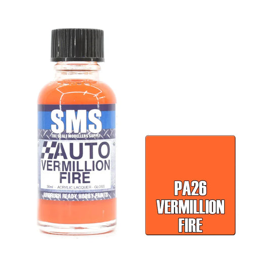 Air Brush Paint 30Ml Vermillion Fire Acrylic Lacquer Scale Modellers Supply - LX2001 - Homewares, Outdoor, Phone Accessories, Cases, Speakers, Headphones + More -