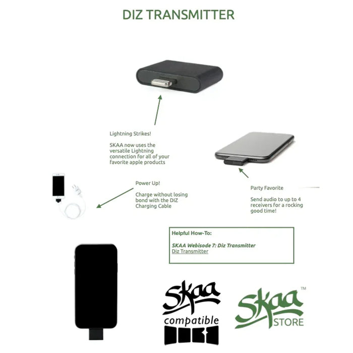 Skaa Transmitter Dizz Apple Lightning Connector - LX2001 - Homewares, Outdoor, Phone Accessories, Cases, Speakers, Headphones + More -