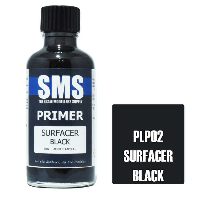 Air Brush paint 50ML PRIMER SURFACER BLACK  ACRYLIC lacquer