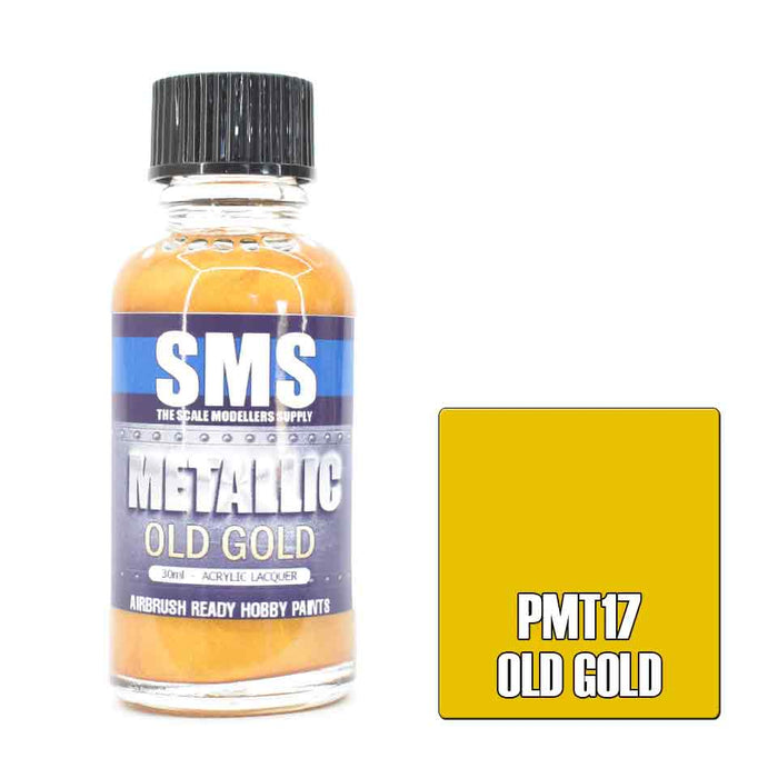 Sms Airbrush Paint Acrylic Lacquer Metallic Metallic Gold 30Ml