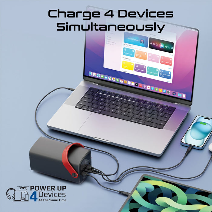 PROMATE 80000mAh High Capacity Power Bank with 100W PD. Multiple Input/Output Po