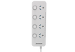 Jackson Switch Control Powerboard - White (4 Outlet) - LX2001 - Homewares, Outdoor, Phone Accessories, Cases, Speakers, Headphones + More -