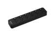 Jackson Surge Protected Powerboard - Black (6 Outlet) - LX2001 - Homewares, Outdoor, Phone Accessories, Cases, Speakers, Headphones + More -