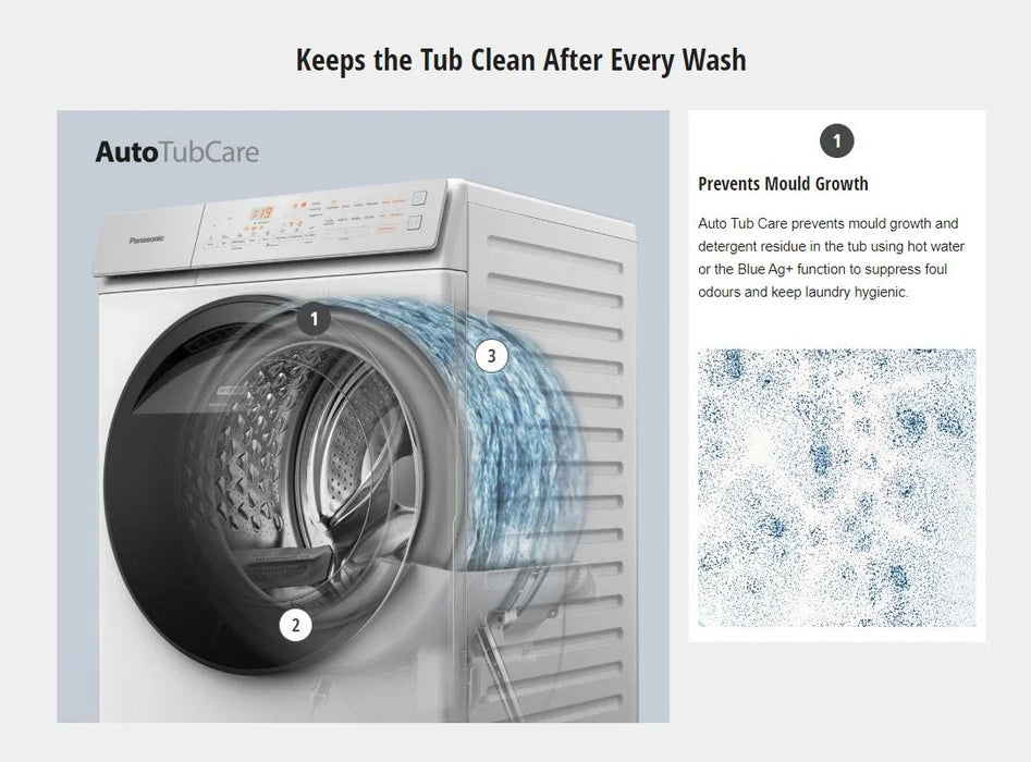 Panasonic 10KG Washer Washing Machine & 6KG Condenser Dryer - LX2001 - Homewares, Outdoor, Phone Accessories, Cases, Speakers, Headphones + More -