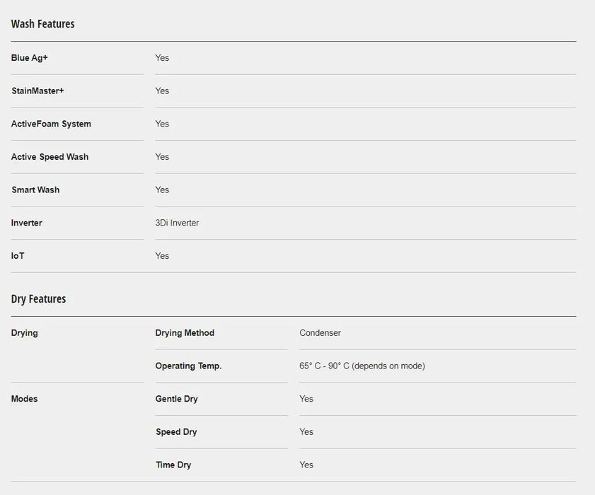 Panasonic 10KG Washer Washing Machine & 6KG Condenser Dryer - LX2001 - Homewares, Outdoor, Phone Accessories, Cases, Speakers, Headphones + More -