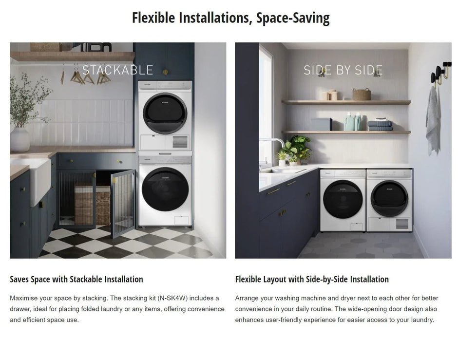 Panasonic 10kg Heat Pump Dryer with Gentle Drying & Hygiene Care 12 Program NH-EH10JD1WAU NH-EH10JD1WA - LX2001 - Homewares, Outdoor, Phone Accessories, Cases, Speakers, Headphones + More -