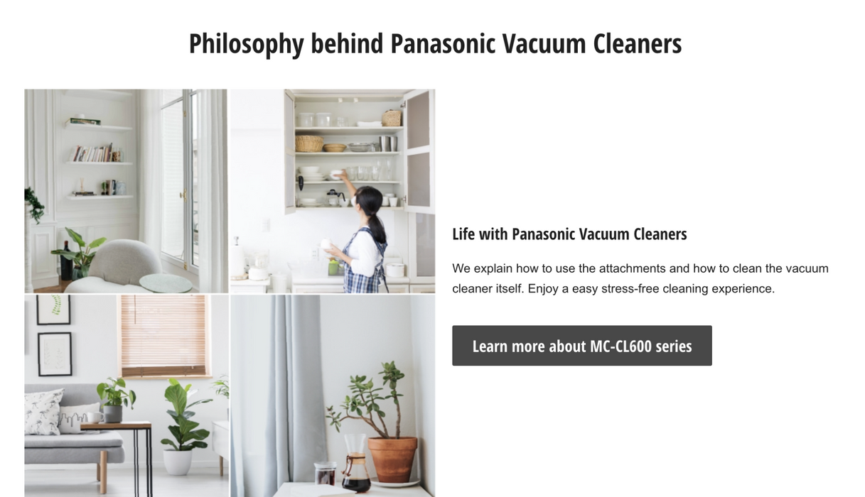 Panasonic 1600W Bagless Vacuum Cleaner MC-CL601AG43 MCCL601AG43