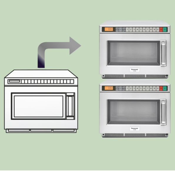 Panasonic 18L Professional Inverter Microwave - Stainless Steel