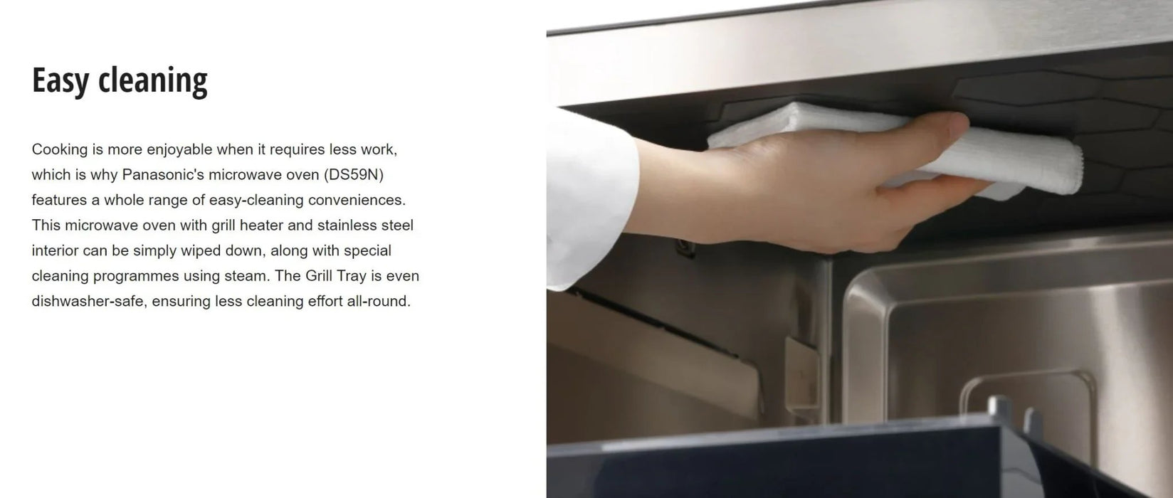 Panasonic 27L Combination Flatbed Inverter 1000W Microwave - Black NN-DS59NBQPQ - LX2001 - Homewares, Outdoor, Phone Accessories, Cases, Speakers, Headphones + More -