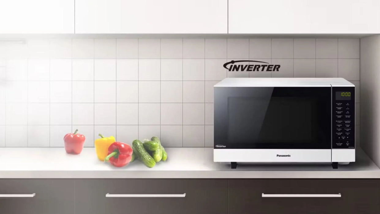 Panasonic 27L Flatbed Inverter 1000W Microwave - White NN-SF564WQPQ - LX2001 - Homewares, Outdoor, Phone Accessories, Cases, Speakers, Headphones + More -