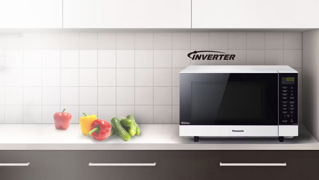 Panasonic 27L Flatbed Inverter 1000W Microwave - White NN-SF564WQPQ