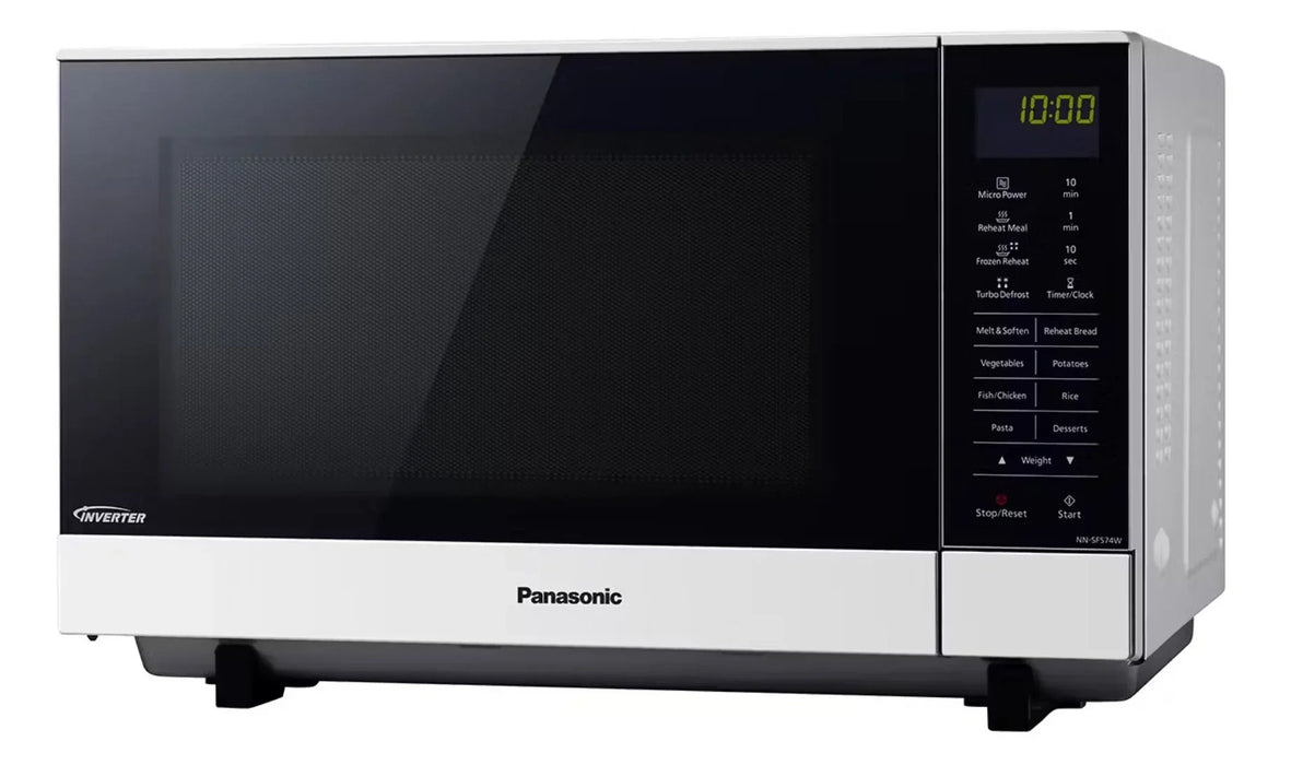 Panasonic 27L Flatbed Inverter 1000W Microwave - White NN-SF564WQPQ - LX2001 - Homewares, Outdoor, Phone Accessories, Cases, Speakers, Headphones + More -