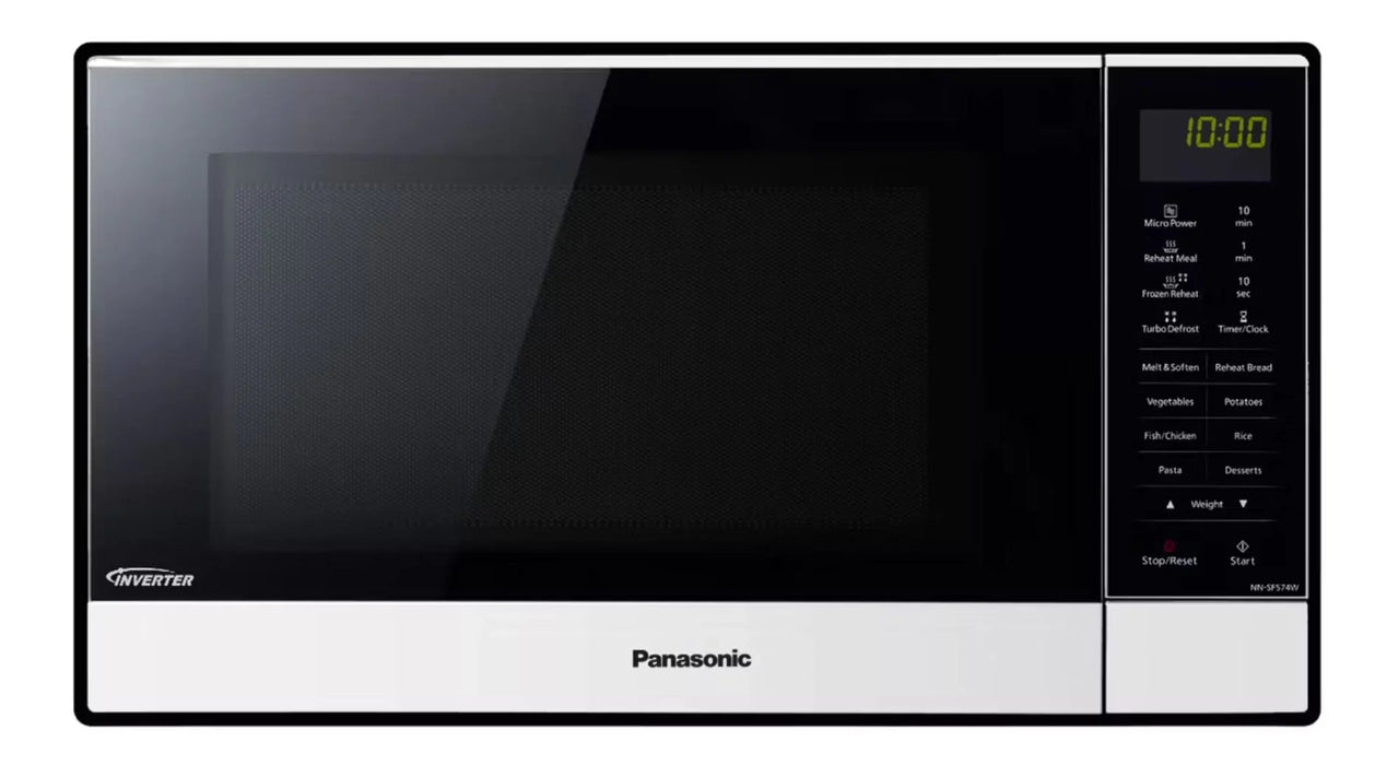 Panasonic 27L Flatbed Inverter 1000W Microwave - White NN-SF564WQPQ - LX2001 - Homewares, Outdoor, Phone Accessories, Cases, Speakers, Headphones + More -