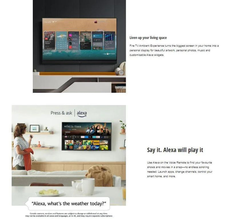 Panasonic 55" Inch Z85 OLED 4K HDR Smart TV with Fire OS 2024 - LX2001 - Homewares, Outdoor, Phone Accessories, Cases, Speakers, Headphones + More -