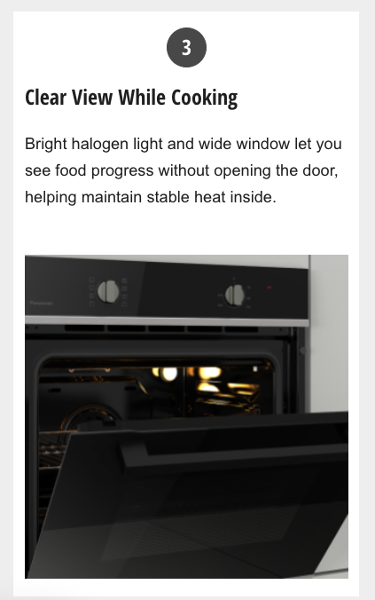 Panasonic 60cm Built-In Oven - Black HL-FD61BSJPQ