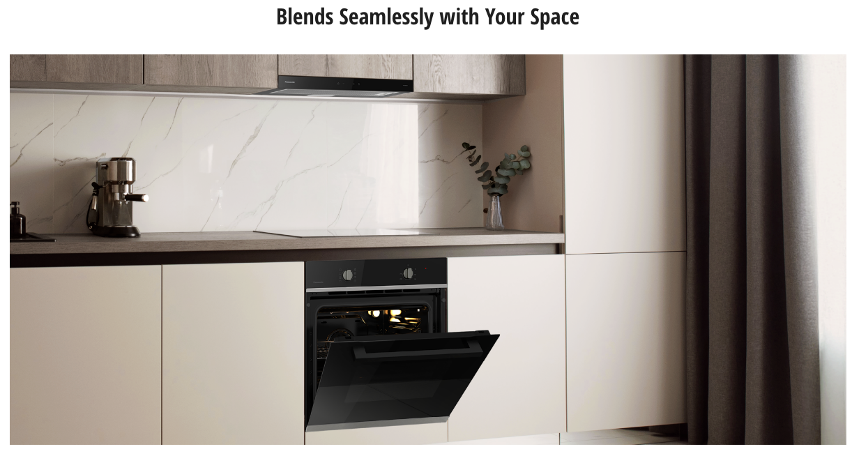 Panasonic 60cm Built-In Oven - Black HL-FD61BSJPQ