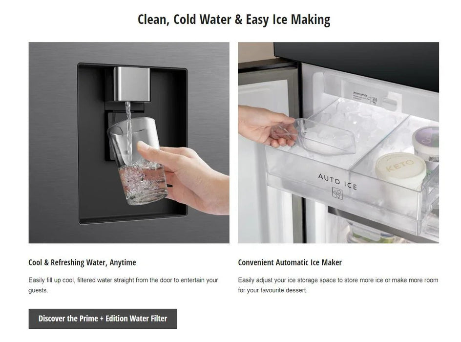 Panasonic 618L Quad Door Fridge Freezer w Ice Water Dispenser Stainless Steel - LX2001 - Homewares, Outdoor, Phone Accessories, Cases, Speakers, Headphones + More -