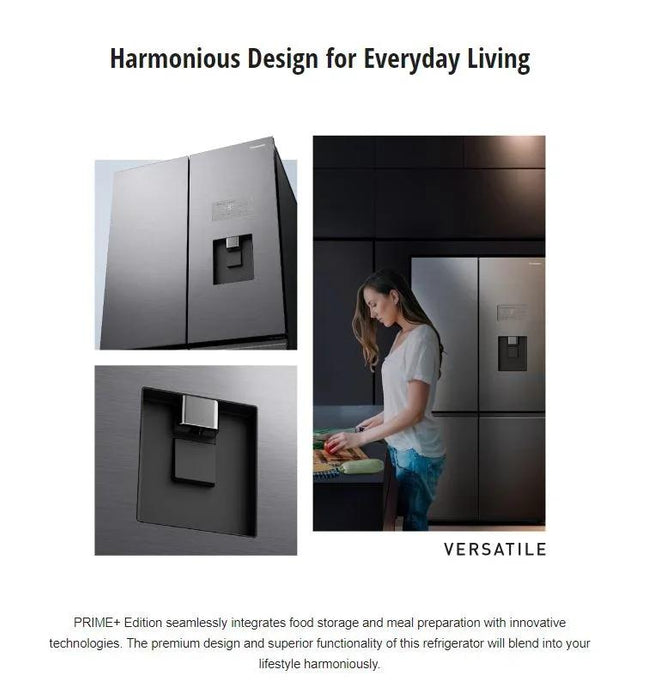 Panasonic 618L Quad Door Fridge Freezer w Ice Water Dispenser Stainless Steel - LX2001 - Homewares, Outdoor, Phone Accessories, Cases, Speakers, Headphones + More -