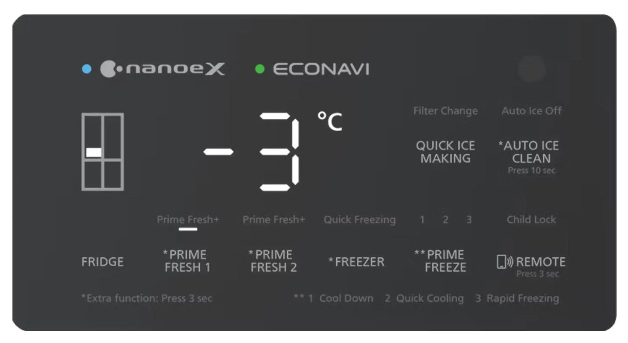 Panasonic 618L Quad Door Fridge Freezer with Ice & Water Dispenser Black Steel - LX2001 - Homewares, Outdoor, Phone Accessories, Cases, Speakers, Headphones + More -