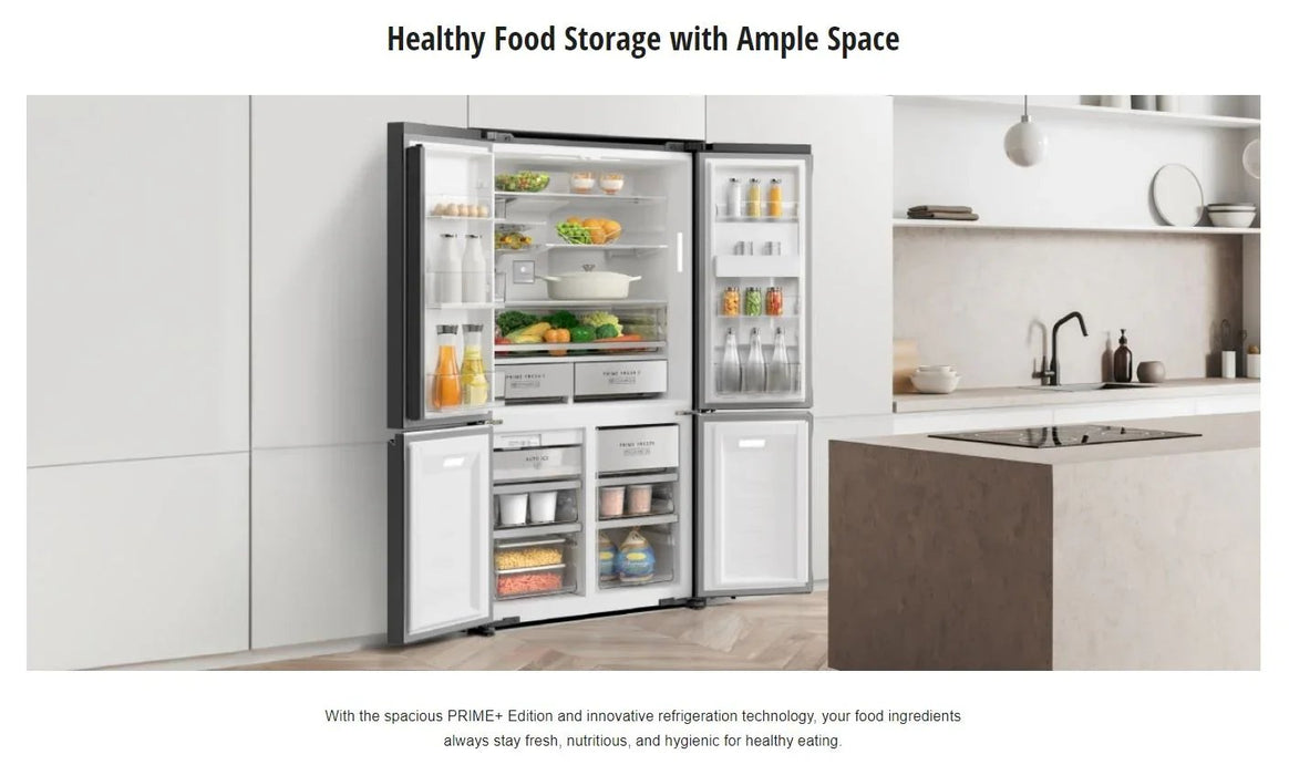 Panasonic 618L Quad Door Fridge Freezer with Ice & Water Dispenser Black Steel - LX2001 - Homewares, Outdoor, Phone Accessories, Cases, Speakers, Headphones + More -