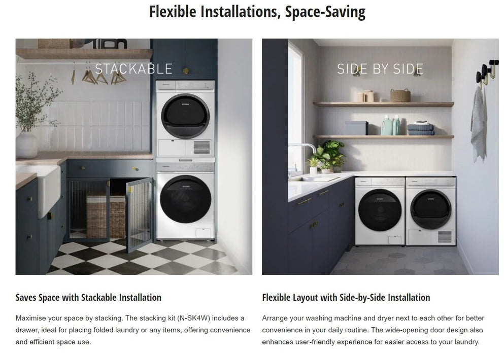 Panasonic 9kg Heat Pump Dryer with Gentle Drying & Hygiene Care 12 Program - LX2001 - Homewares, Outdoor, Phone Accessories, Cases, Speakers, Headphones + More -