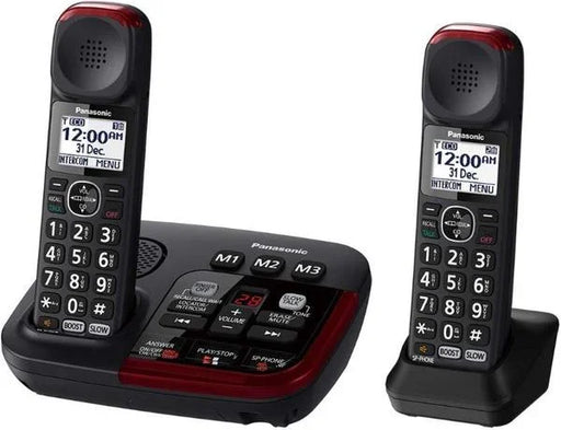 Panasonic KX-TGM422AZB Amplified Cordless Phone Twin Pack - LX2001 - Homewares, Outdoor, Phone Accessories, Cases, Speakers, Headphones + More -