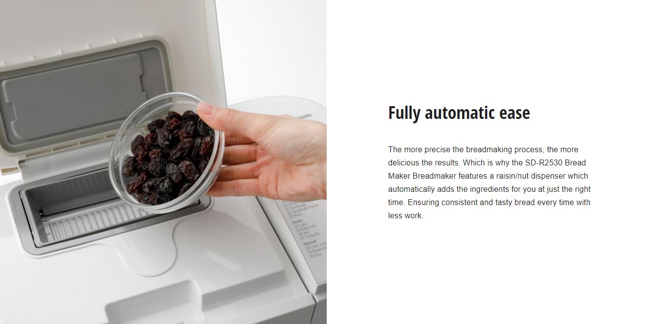 Panasonic Bread Maker Breadmaker - White SD-R2530WST