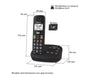 Panasonic Cordless Phone with Large Button - LX2001 - Homewares, Outdoor, Phone Accessories, Cases, Speakers, Headphones + More -