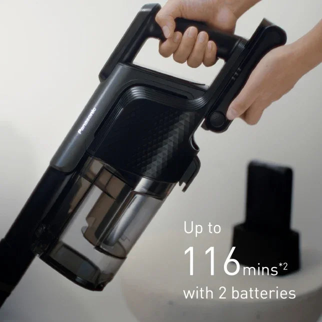 Panasonic Cordless Stick Vacuum Cleaner w/ Stand & Dust Sensor - Black - LX2001 - Homewares, Outdoor, Phone Accessories, Cases, Speakers, Headphones + More -