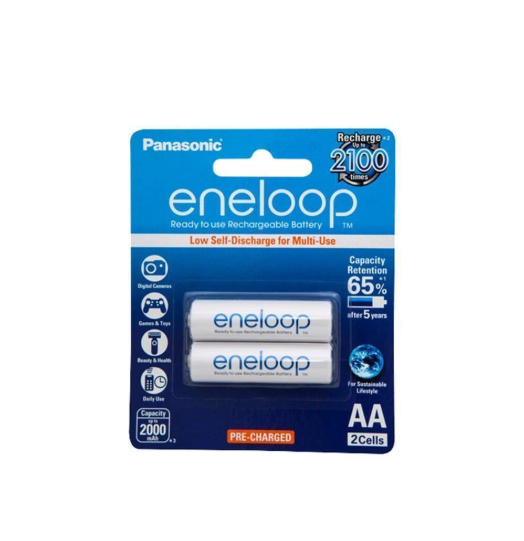 Panasonic Eneloop Rechargeable AA 2pk