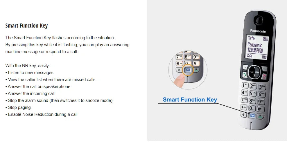 Panasonic KX-TG6822NZS Cordless Phone Twin Pack - LX2001 - Homewares, Outdoor, Phone Accessories, Cases, Speakers, Headphones + More -